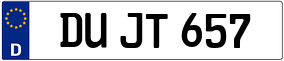 Truck License Plate